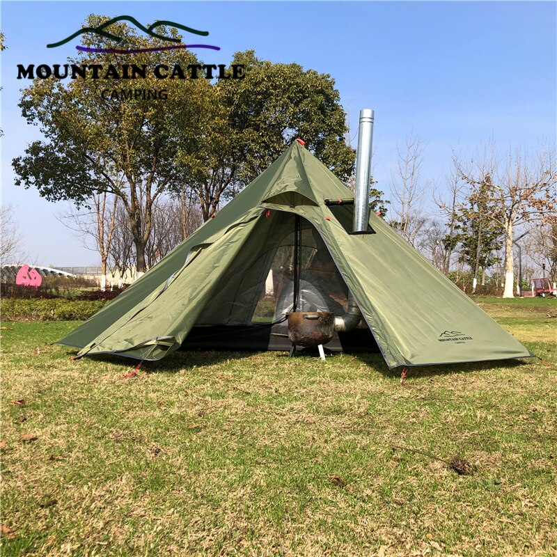 Cheap Goat Tents Sylaeto Outdoor 1 Person Mosquito Net Camping Inner Tent For Tipi TX320 Mesh Hiking Bushcraft Adventure Tents 